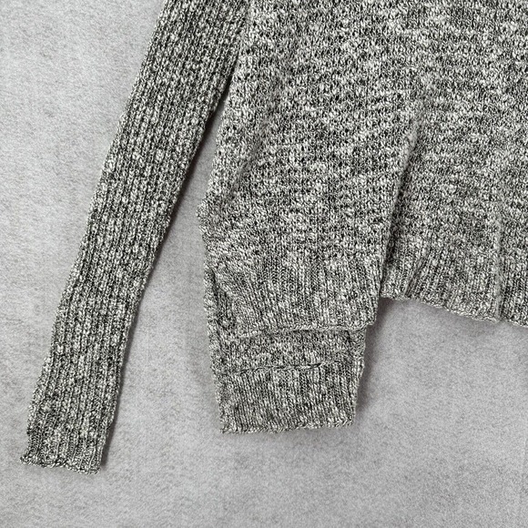 Abercromie & Fitch Cardigan Sweater Womens SMALL/XS Marled Gray Pockets Coastal - Picture 8 of 14